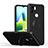 Ultra-thin Silicone Gel Soft Case Cover with Magnetic Finger Ring Stand QW1 for Xiaomi Poco C50