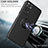 Ultra-thin Silicone Gel Soft Case Cover with Magnetic Finger Ring Stand QW1 for Xiaomi Redmi Note 11 4G (2022)
