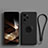 Ultra-thin Silicone Gel Soft Case Cover with Magnetic Finger Ring Stand S01 for Huawei Honor 100 Pro 5G Black