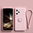 Ultra-thin Silicone Gel Soft Case Cover with Magnetic Finger Ring Stand S01 for Huawei Honor 100 Pro 5G Pink