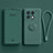 Ultra-thin Silicone Gel Soft Case Cover with Magnetic Finger Ring Stand S01 for OnePlus 10 Pro 5G Midnight Green