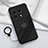 Ultra-thin Silicone Gel Soft Case Cover with Magnetic Finger Ring Stand S01 for OnePlus 11R 5G Black