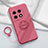 Ultra-thin Silicone Gel Soft Case Cover with Magnetic Finger Ring Stand S01 for OnePlus 11R 5G Hot Pink