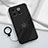 Ultra-thin Silicone Gel Soft Case Cover with Magnetic Finger Ring Stand S01 for OnePlus Ace Pro 5G