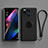 Ultra-thin Silicone Gel Soft Case Cover with Magnetic Finger Ring Stand S01 for Oppo Find X3 5G