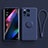 Ultra-thin Silicone Gel Soft Case Cover with Magnetic Finger Ring Stand S01 for Oppo Find X3 Pro 5G