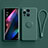 Ultra-thin Silicone Gel Soft Case Cover with Magnetic Finger Ring Stand S01 for Oppo Find X3 Pro 5G Midnight Green