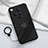 Ultra-thin Silicone Gel Soft Case Cover with Magnetic Finger Ring Stand S01 for Oppo Find X7 5G