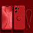 Ultra-thin Silicone Gel Soft Case Cover with Magnetic Finger Ring Stand S01 for Oppo K10 5G Red