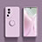 Ultra-thin Silicone Gel Soft Case Cover with Magnetic Finger Ring Stand S01 for Oppo Reno10 Pro+ Plus 5G