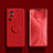 Ultra-thin Silicone Gel Soft Case Cover with Magnetic Finger Ring Stand S01 for Oppo Reno10 Pro+ Plus 5G Red