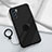 Ultra-thin Silicone Gel Soft Case Cover with Magnetic Finger Ring Stand S01 for Oppo Reno6 Pro 5G India