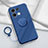 Ultra-thin Silicone Gel Soft Case Cover with Magnetic Finger Ring Stand S01 for Oppo Reno9 Pro+ Plus 5G