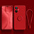 Ultra-thin Silicone Gel Soft Case Cover with Magnetic Finger Ring Stand S01 for Realme 10 Pro+ Plus 5G Red