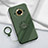 Ultra-thin Silicone Gel Soft Case Cover with Magnetic Finger Ring Stand S01 for Realme 11 Pro+ Plus 5G Midnight Green