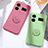 Ultra-thin Silicone Gel Soft Case Cover with Magnetic Finger Ring Stand S01 for Realme GT Neo5 240W 5G