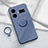 Ultra-thin Silicone Gel Soft Case Cover with Magnetic Finger Ring Stand S01 for Realme GT Neo5 240W 5G