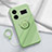 Ultra-thin Silicone Gel Soft Case Cover with Magnetic Finger Ring Stand S01 for Realme GT3 5G