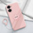 Ultra-thin Silicone Gel Soft Case Cover with Magnetic Finger Ring Stand S01 for Realme V20 5G