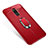 Ultra-thin Silicone Gel Soft Case Cover with Magnetic Finger Ring Stand S01 for Samsung Galaxy A6 Plus (2018) Red