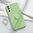 Ultra-thin Silicone Gel Soft Case Cover with Magnetic Finger Ring Stand S01 for Samsung Galaxy S20 FE (2022) 5G