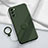 Ultra-thin Silicone Gel Soft Case Cover with Magnetic Finger Ring Stand S01 for Samsung Galaxy S20 FE (2022) 5G Midnight Green