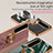 Ultra-thin Silicone Gel Soft Case Cover with Magnetic Finger Ring Stand S01 for Sony Xperia 10 IV