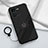Ultra-thin Silicone Gel Soft Case Cover with Magnetic Finger Ring Stand S01 for Vivo iQOO 10 Pro 5G