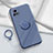 Ultra-thin Silicone Gel Soft Case Cover with Magnetic Finger Ring Stand S01 for Vivo iQOO U3 5G