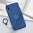 Ultra-thin Silicone Gel Soft Case Cover with Magnetic Finger Ring Stand S01 for Vivo iQOO U5 5G