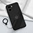 Ultra-thin Silicone Gel Soft Case Cover with Magnetic Finger Ring Stand S01 for Vivo iQOO Z7 5G