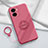 Ultra-thin Silicone Gel Soft Case Cover with Magnetic Finger Ring Stand S01 for Vivo iQOO Z7 5G