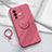 Ultra-thin Silicone Gel Soft Case Cover with Magnetic Finger Ring Stand S01 for Vivo V23 Pro 5G