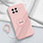 Ultra-thin Silicone Gel Soft Case Cover with Magnetic Finger Ring Stand S01 for Vivo X Note Pink