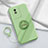 Ultra-thin Silicone Gel Soft Case Cover with Magnetic Finger Ring Stand S01 for Vivo Y11 (2023)