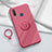 Ultra-thin Silicone Gel Soft Case Cover with Magnetic Finger Ring Stand S01 for Vivo Y12