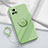 Ultra-thin Silicone Gel Soft Case Cover with Magnetic Finger Ring Stand S01 for Vivo Y31s 5G