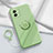 Ultra-thin Silicone Gel Soft Case Cover with Magnetic Finger Ring Stand S01 for Vivo Y32t