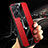 Ultra-thin Silicone Gel Soft Case Cover with Magnetic Finger Ring Stand S01 for Vivo Y35 5G