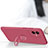 Ultra-thin Silicone Gel Soft Case Cover with Magnetic Finger Ring Stand S01 for Vivo Y73t