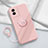 Ultra-thin Silicone Gel Soft Case Cover with Magnetic Finger Ring Stand S01 for Vivo Y73t