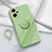 Ultra-thin Silicone Gel Soft Case Cover with Magnetic Finger Ring Stand S01 for Xiaomi Poco F5 5G Matcha Green