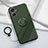 Ultra-thin Silicone Gel Soft Case Cover with Magnetic Finger Ring Stand S01 for Xiaomi Poco M6 Pro 5G