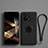 Ultra-thin Silicone Gel Soft Case Cover with Magnetic Finger Ring Stand S01 for Xiaomi Redmi K70E 5G Black