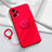 Ultra-thin Silicone Gel Soft Case Cover with Magnetic Finger Ring Stand S01 for Xiaomi Redmi Note 12 Turbo 5G