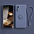 Ultra-thin Silicone Gel Soft Case Cover with Magnetic Finger Ring Stand S01 for Xiaomi Redmi Note 12S Lavender Gray