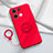 Ultra-thin Silicone Gel Soft Case Cover with Magnetic Finger Ring Stand S01 for Xiaomi Redmi Note 13 5G