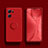 Ultra-thin Silicone Gel Soft Case Cover with Magnetic Finger Ring Stand S02 for Oppo K10 5G Red