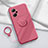 Ultra-thin Silicone Gel Soft Case Cover with Magnetic Finger Ring Stand S02 for Oppo K10 Pro 5G