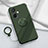 Ultra-thin Silicone Gel Soft Case Cover with Magnetic Finger Ring Stand S02 for Oppo K11x 5G